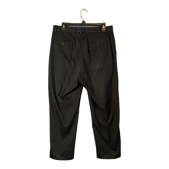 Polo Ralph Lauren Pants Mens 33x32 Black‎ Straight Fit Chino Flat front - Picture 2 of 3